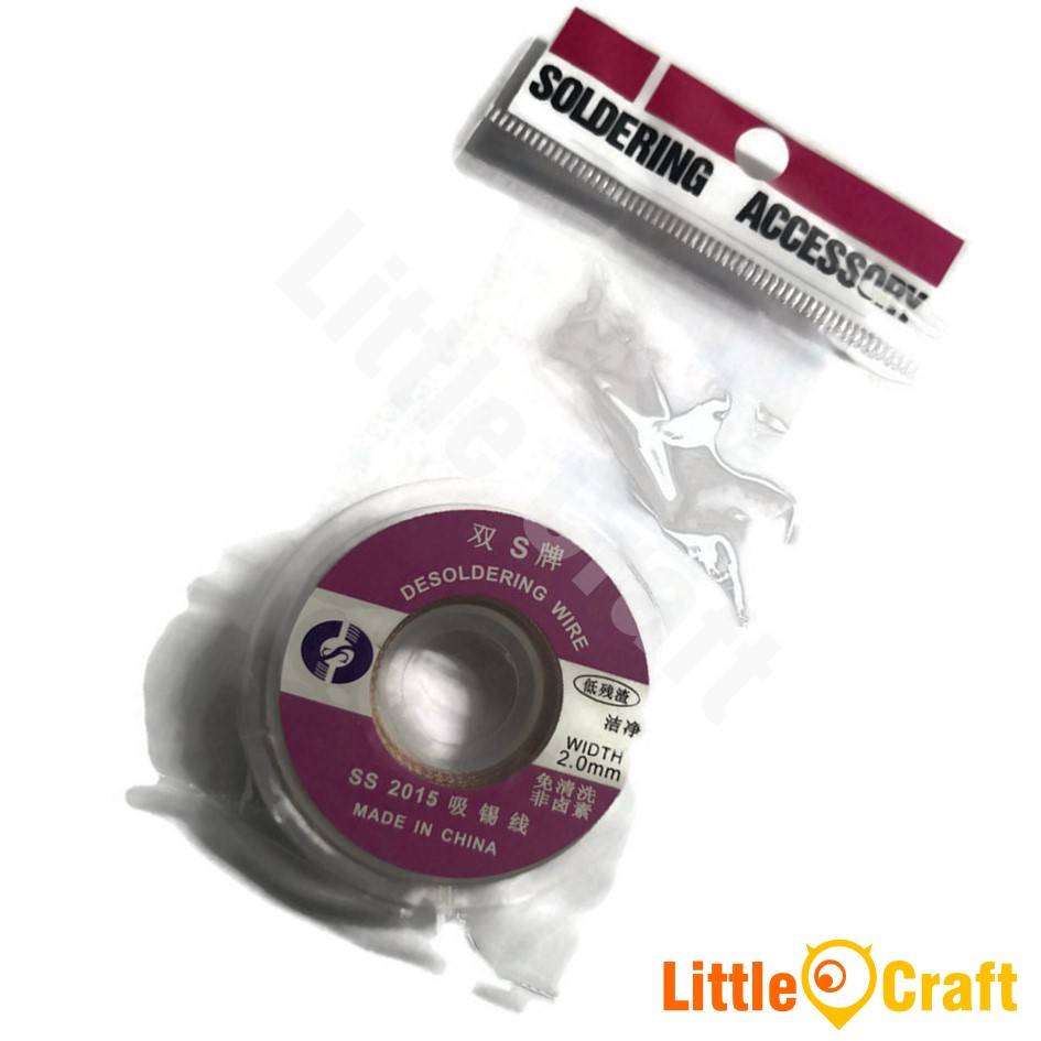 Solder Wick Desoldering Wire Rework Repair BGA Braid Tin Cleaning 2.0mm